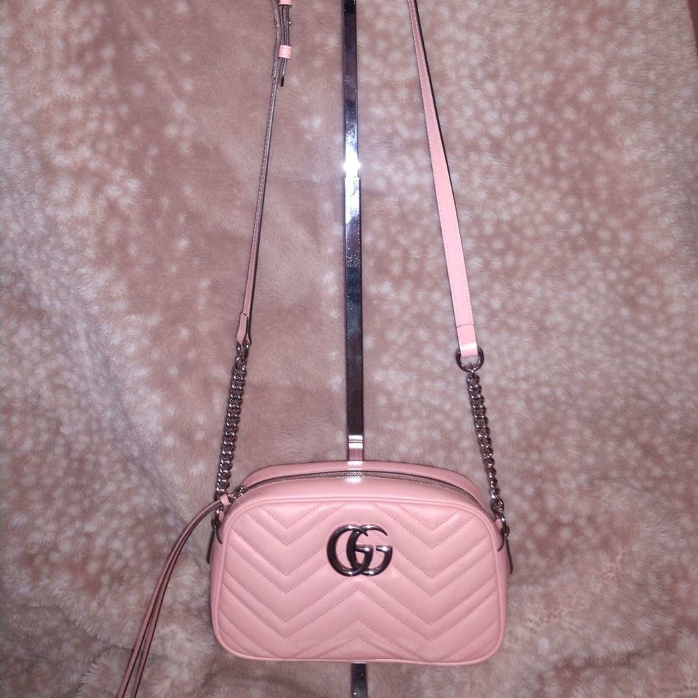 Gucci Marmont Pink Crossbody